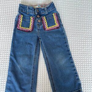 Boden Embroidered Jeans - Size 98cm/3Y - EUC